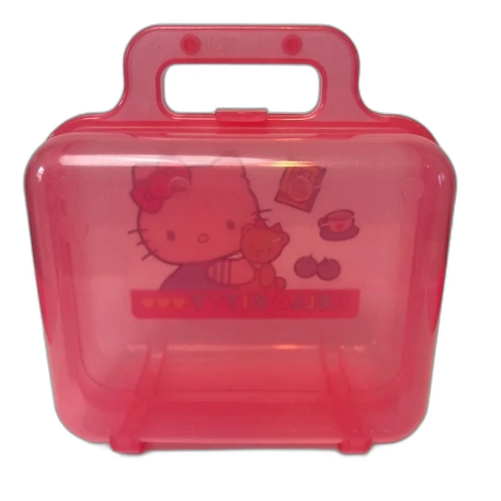 Sanrio Hello Kitty Storage Case Box Small Handle Pink